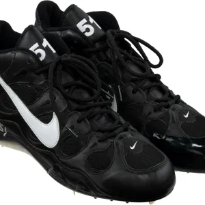 Randy Johnson Dual Signed Game Used Cleats Shoes Beckett COA