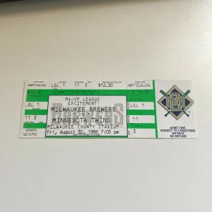 Todd Walker MLB Debut First Game Original Ticket August 30, 1996