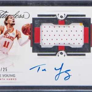 2020-21 Panini Flawless Trae Young Signed Auto Patch #12/25