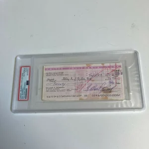 Bill Russell Signed Autographed Bank Check PSA DNA Boston Celtics HOF Legend