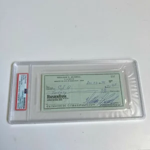 Bill Russell Signed Autographed Bank Check PSA DNA Boston Celtics HOF Legend