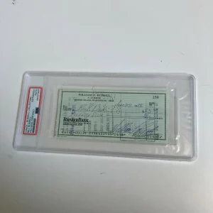 Bill Russell Signed Autographed Bank Check PSA DNA Boston Celtics HOF Legend