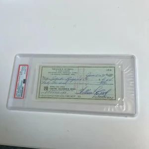 Bill Russell Signed Autographed Bank Check PSA DNA Boston Celtics HOF Legend