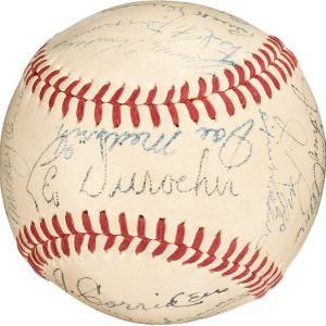 1942 Brooklyn Dodgers Team Signed National League Baseball JSA & Beckett COA