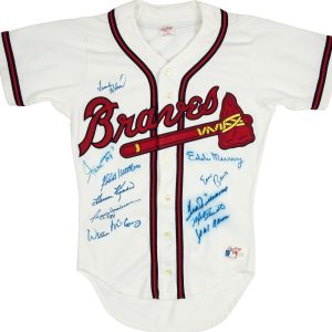 500 Home Run Club Signed Jersey Ted Williams Willie Mays Hank Aaron Beckett COA