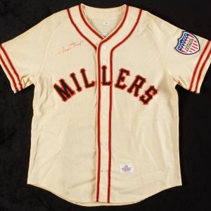 Willie Mays Signed Minneapolis Millers Minor League Jersey Beckett COA RARE
