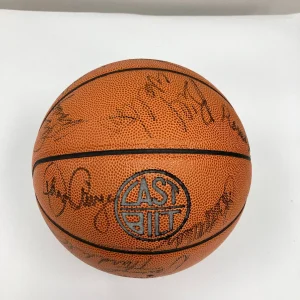 1985-1987 Boston Celtics Team Signed Basketball JSA COA