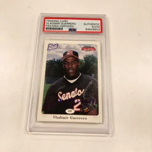 1996 Best Vladimir Guerrero Signed Autographed RC Rookie Card PSA DNA