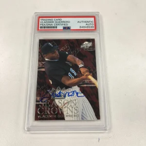 1996 Fleer Excel Vladimir Guerrero Signed Autographed RC Rookie Card PSA DNA