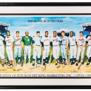 Beautiful 500 Home Run Club Signed Large Photo Mickey Mantle Ted Williams BAS