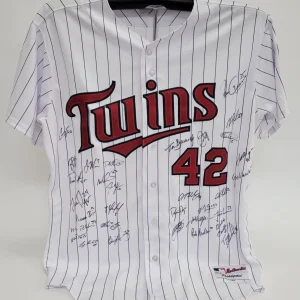 2013 Minnesota Twins Team Signed Jackie Robinson Day Jersey MLB Authentic Holo
