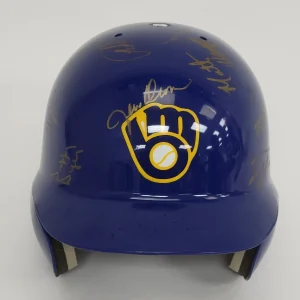 1993 Milwaukee Brewers Team Signed Authentic Helmet Beckett COA