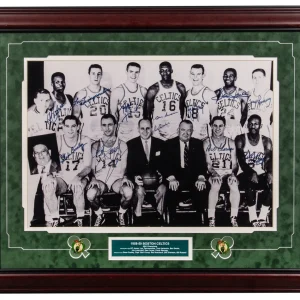 1958-59 Boston Celtics NBA Champs Team Signed 18x24 Photo Bill Russell Beckett