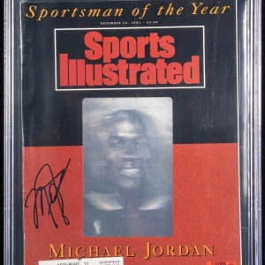 Michael Jordan Signed 1991 Sports Illustrated Magazine Beckett Graded 9 MINT