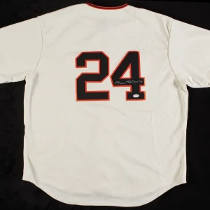 Willie Mays Hall Of Fame 1979 Signed Authentic San Francisco Giants Jersey JSA