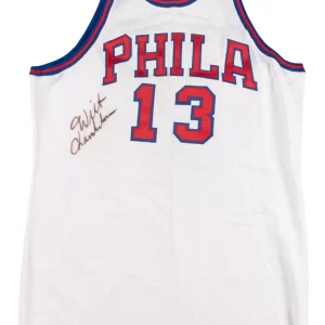Wilt Chamberlain Signed Authentic 1966-67 Philadelphia Warriors Jersey JSA COA