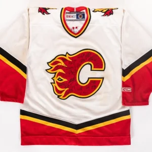 2001-02 Calgary Flames Team Signed Authentic NHL Jersey Brian Skrudland LOA