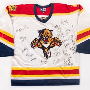 1994-95 Florida Panthers Team-Signed Authentic NHL Jersey Brian Skrudland LOA