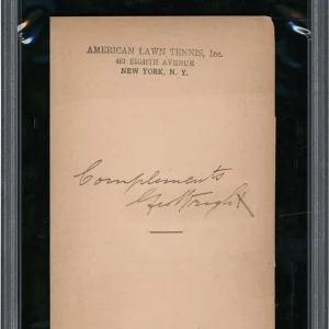 George Wright Signed Autographed Sheet Baseball Hall Of Fame Dec. 1937