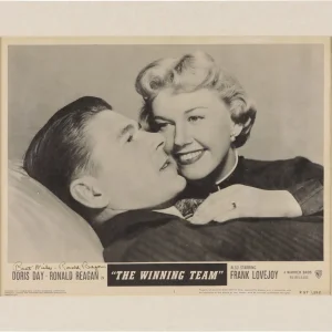 Ronald Regan Signed The Winning Team Lobby Card 10x13 Photo PSA DNA GEM MINT 10