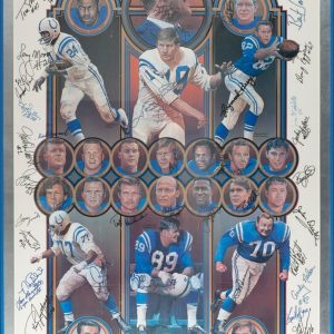 The Finest Baltimore Colts HOF Multi Signed Large 24x38 Photo Johnny Unitas JSA