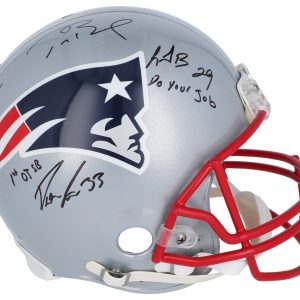Tom Brady 2016 New England Patriots Super Bowl Champ Team Signed Helmet Fanatics