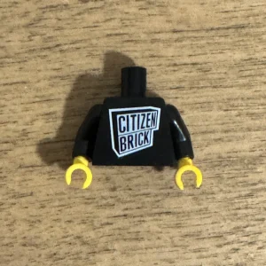 Citizen Brick Day 11 CBD11 - Black CB Logo Torso VERY RARE Custom Minifig