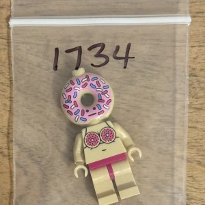 Citizen Brick Day 11 CBD11 Misprint RARE Custom Minifig Donut Head & Bikini Pink