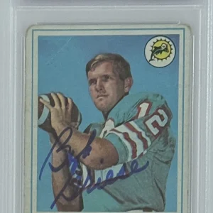 1968 68 Topps Bob Griese Rookie Card RC Signed PSA DNA Certified AUTOGRAPHED HOF