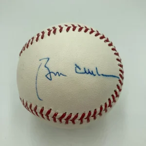 President Bill Clinton & Hillary Clinton Dual Signed Major League Baseball PSA