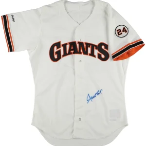 Willie Mays Signed San Francisco Giants Rawlings Game Model Jersey JSA COA