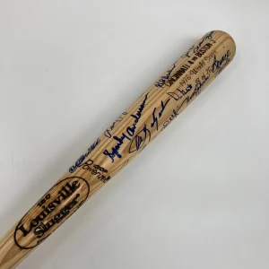 1975 Cincinnati Red & Boston Red Sox World Series Team Signed Bat Beckett