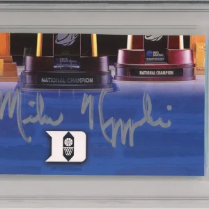 Mike Krzyzewski Duke Basketball Coach Cut Signature PSA DNA COA Autographed HOF