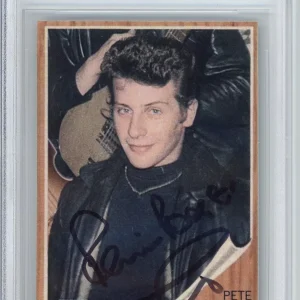 Pete Best The Beatles Original Member Signed Card Beckett BAS COA Autographed