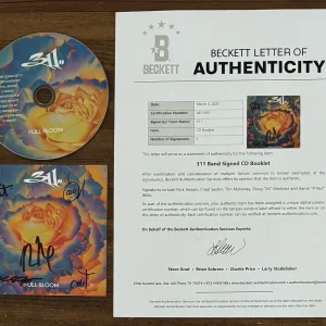 311 AUTOGRAPHED ALL 5 BAND SIGNED Full Bloom CD Cover Book & CD Beckett BAS COA