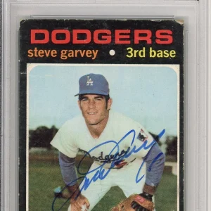 1971 71 Topps Steve Garvey Signed RC Rookie Card PSA DNA COA Autograph Dodgers