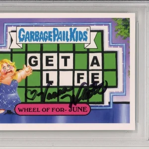 2016 TOPPS GPK GARBAGE PAIL KIDS GAME SHOW VANNA WHITE SIGNED PSA DNA AUTOGRAPH