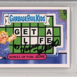 2016 TOPPS GPK GARBAGE PAIL KIDS WHEEL OF FORTUNE VANNA WHITE SIGNED PSA DNA COA