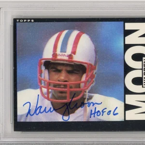 1985 TOPPS FOOTBALL WARREN MOON SIGNED HOF ROOKIE CARD RC PSA DNA COA AUTOGRAPH