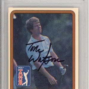 1981 DONRUSS GOLF PGA TOUR HOF #1 TOM WATSON SIGNED ROOKIE PSA DNA COA AUTOGRAPH