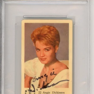 Angie Dickinson SIGNED 1950’s Vintage Dutch Trading Card PSA DNA COA AUTOGRAPH