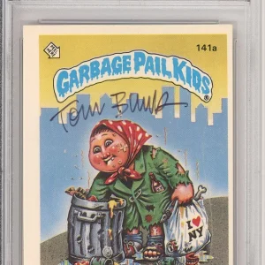 SIGNED Tom Bunk 1986 Topps Garbage Pail Kids GPK Ashley Can #141a PSA DNA COA