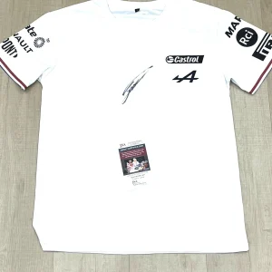 Jack Doohan Hand Signed Alpine Racing Shirt F1 Driver JSA CERT #3