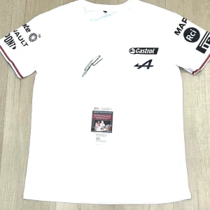 Jack Doohan Hand Signed Alpine Racing Shirt F1 Driver JSA CERT #4
