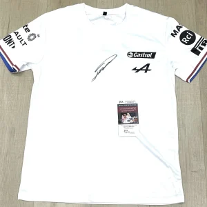 Jack Doohan Hand Signed Alpine Racing Shirt F1 Driver JSA CERT #1