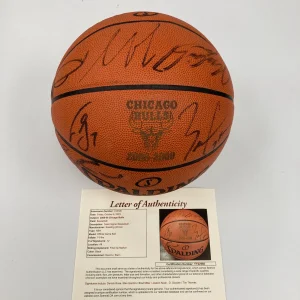 2008-09 Chicago Bulls Team Signed Official NBA Game Issued Basketball JSA COA