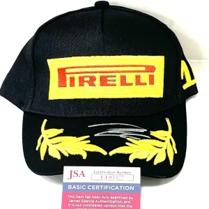 Isack Hadjar Hand Signed Pirelli Racing Hat Cash Ap Redbull JSA Cert #2