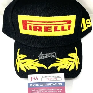 Jackie Stewart Hand Signed Pirelli Racing Hat F1 Driver JSA Cert #2