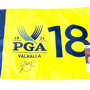 Xander Schauffele Signed 2024 PGA Championship Flag Valhalla WINNER JSA CERT 2