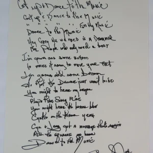 Sly Stone SLY & THE FAMILY STONE Signed "Dance To..." Handwritten Lyrics JSA BAS